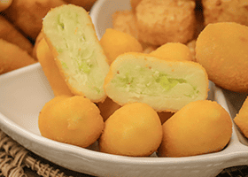 Leek fritters