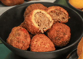 Beef rib fritter