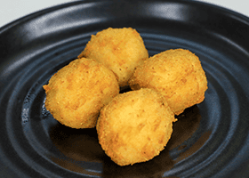 Alimento produzido pela TUBO ITA Forming and Encrusting Machine for Arancini